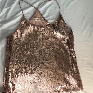 ‼️BOGO‼️Rose Gold Sequin Camisole